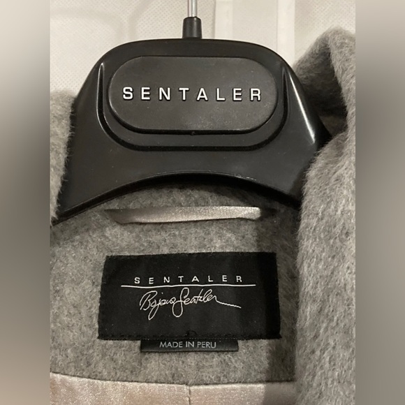 NWT SENTALER Mid Length Hooded Wrap Coat, Gray Color, Size XS - Picture 6 of 10